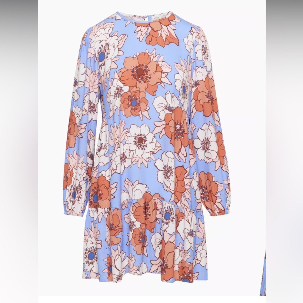 Tiered floral mini dress